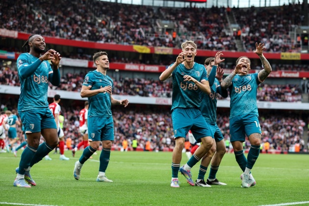 Arsenal 1-2 Bournemouth: Bàn thua từ ném biên; Dấu ấn của Evanilson_695a55f6be256.jpeg