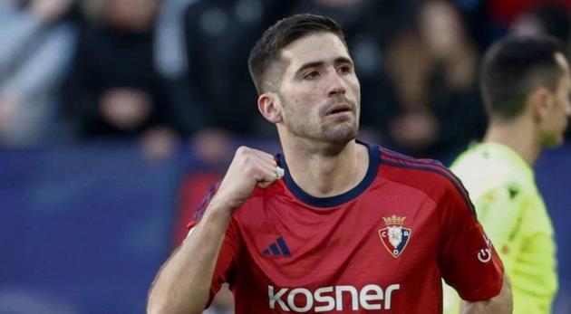 Arsenal nhắm trụ cột Osasuna để gia cố hành lang cánh_695a61ff83d9e.jpeg