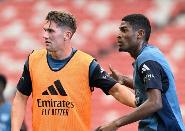 Buổi tập Arsenal: Gyokeres, Mosquera xuất hiện, Timber tái xuất_695a3ba88980a.jpeg
